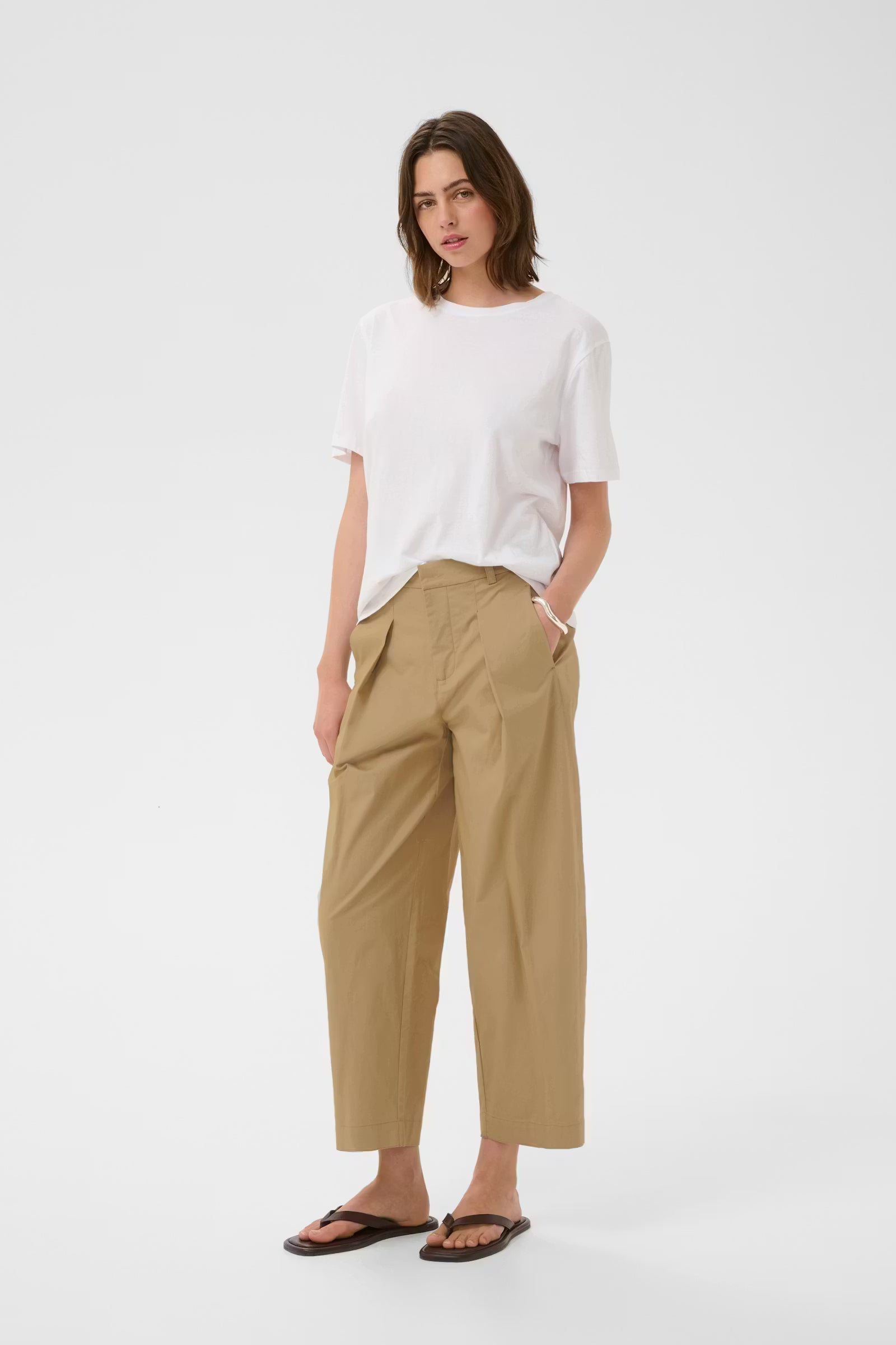 Elvia Trousers - Latte