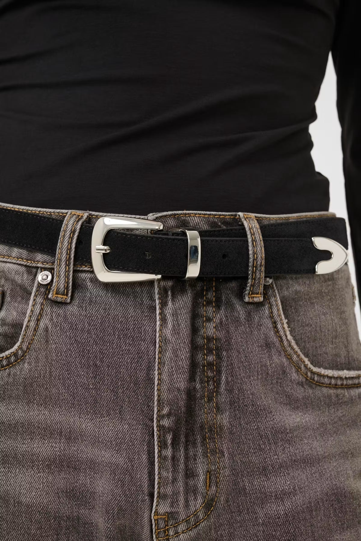 Filua Suede Belt - Black