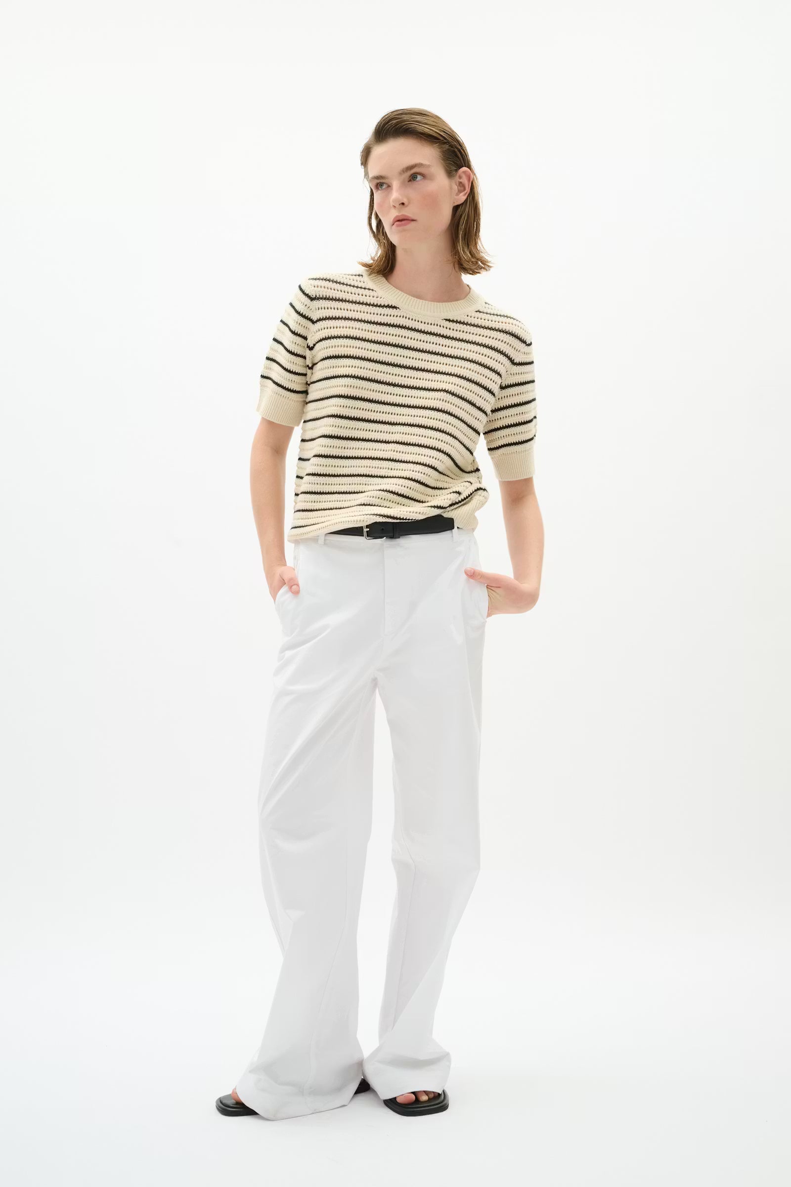 Nelli Top - Black/ Whisper White