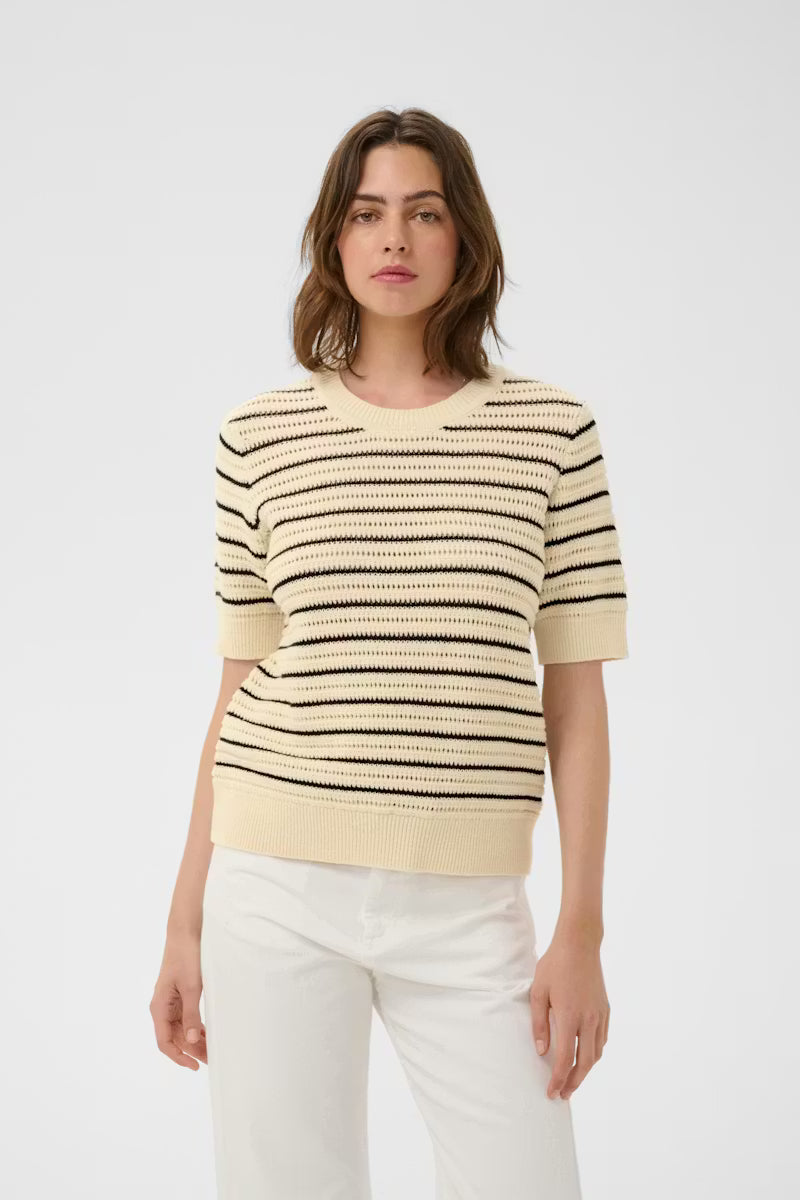 Nelli Top - Black/ Whisper White