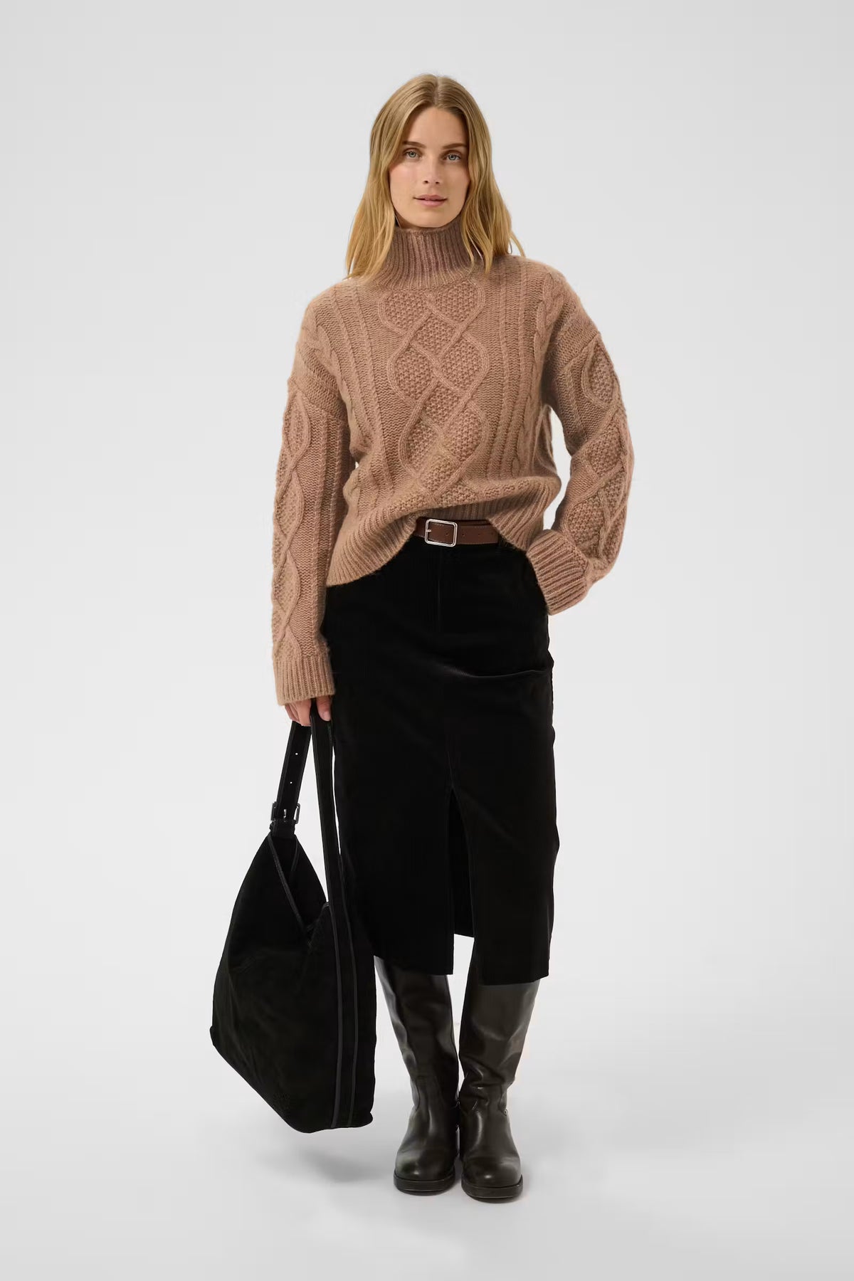 Channa Pullover - Medium Brown Melange