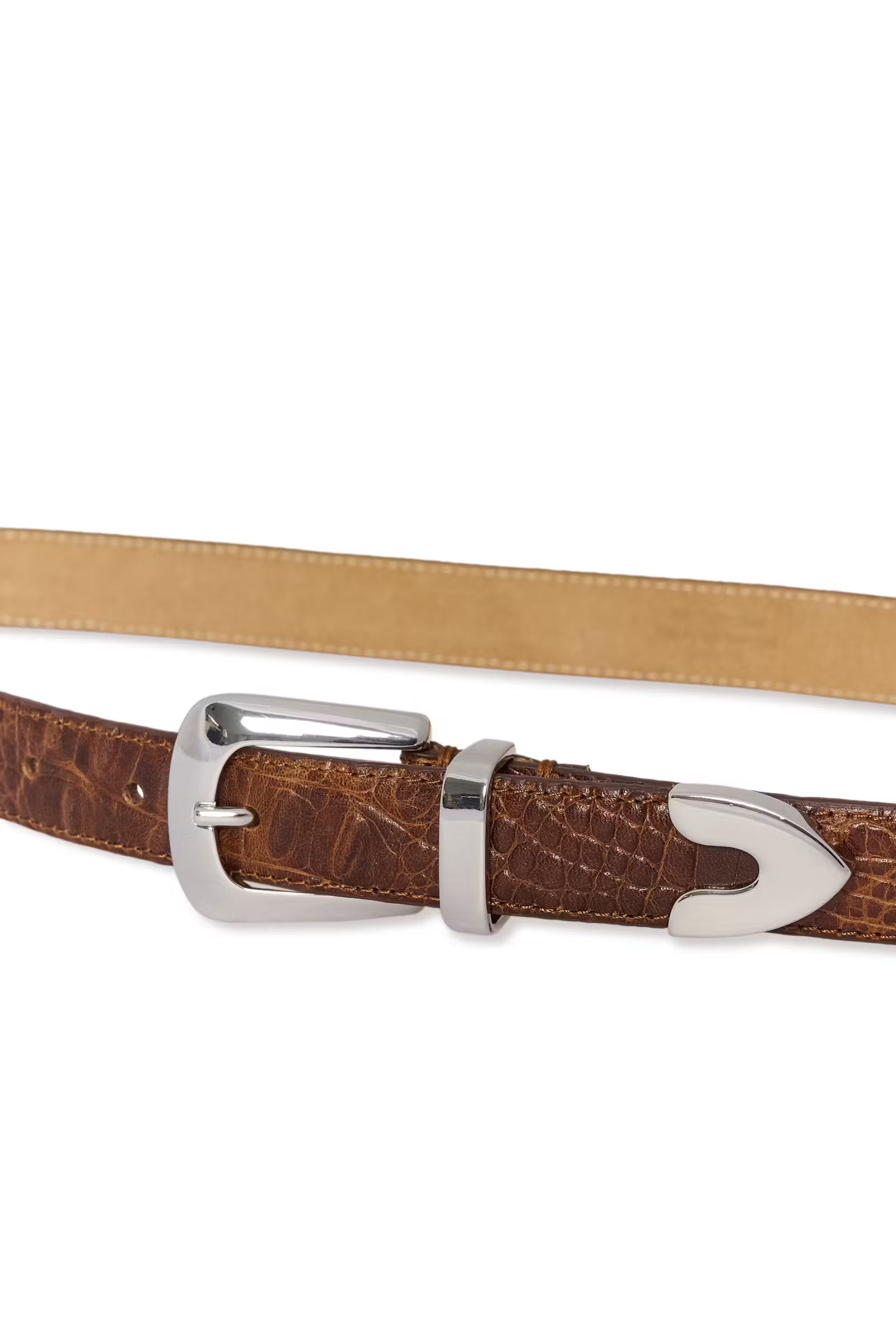 Crolina Leather Belt - Cognac