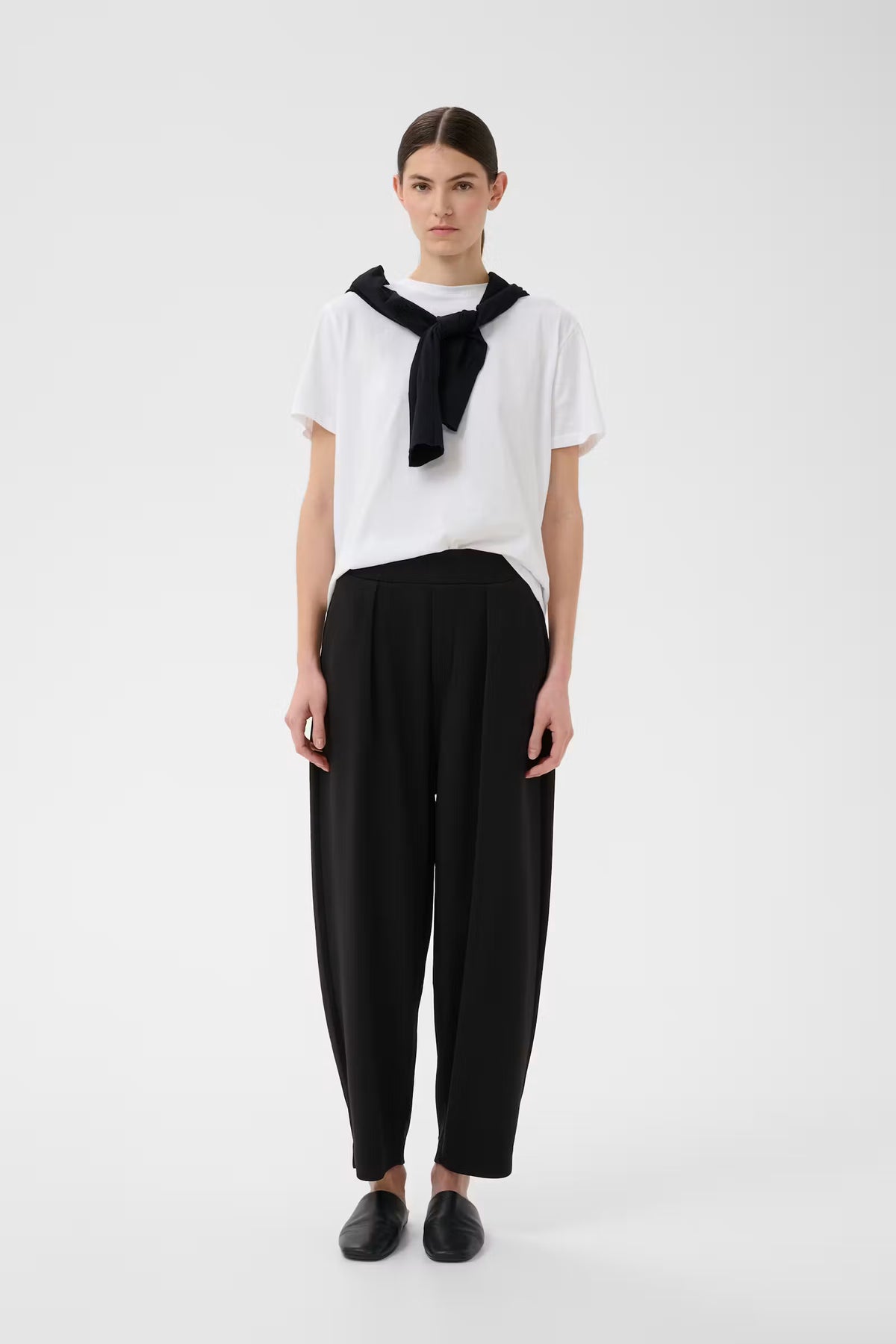 Pannie Barrel Trouser - Black