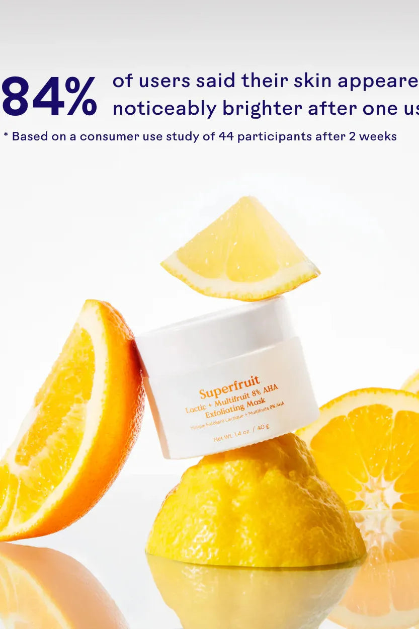 Superfruit Lactic + Multifruit 8% AHA Exfoliating Mask