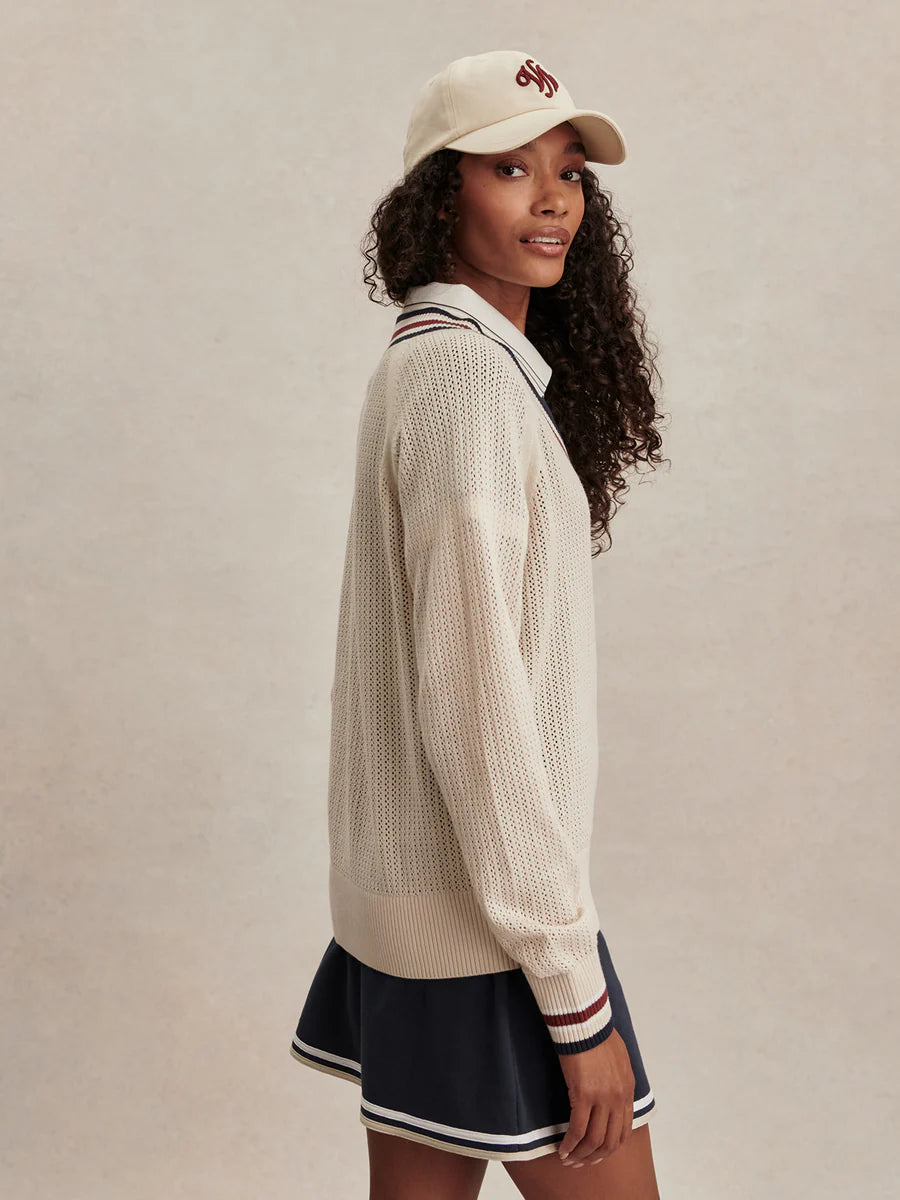 Maurice V-Neck Sweater - Oat Milk