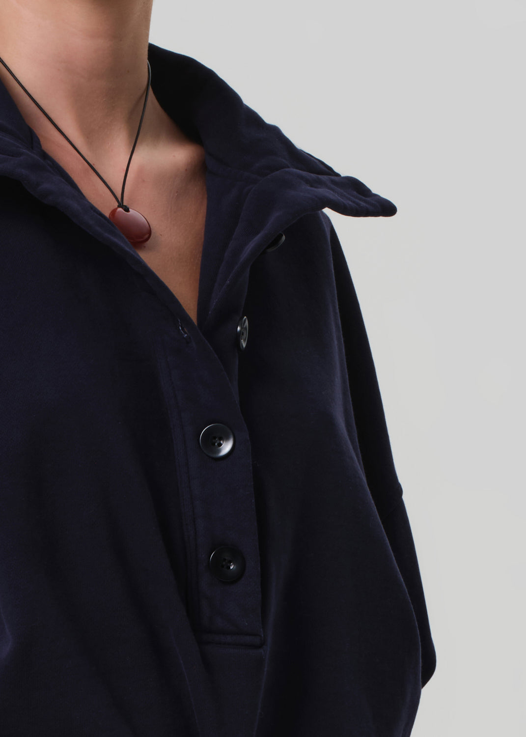 Mirelle Funnel Neck - Navy
