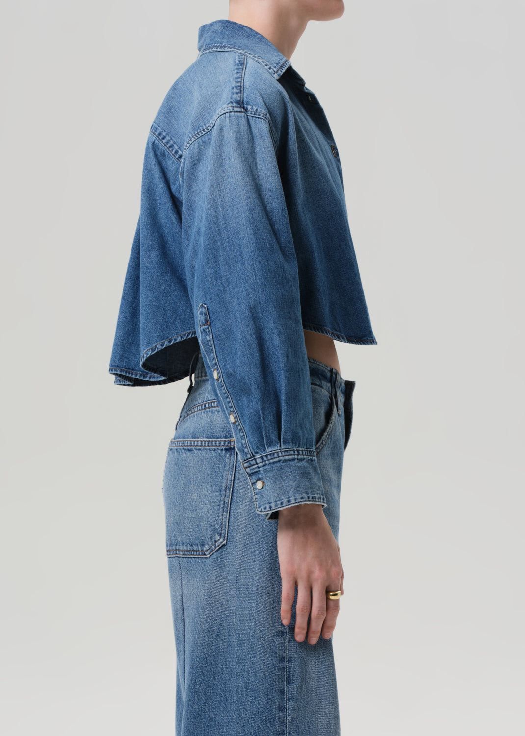 Ana Cropped Shirt - Somerset