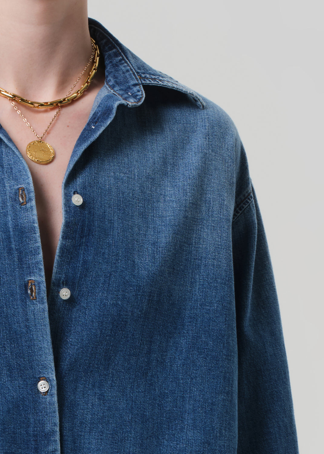 Ana Cropped Shirt - Somerset