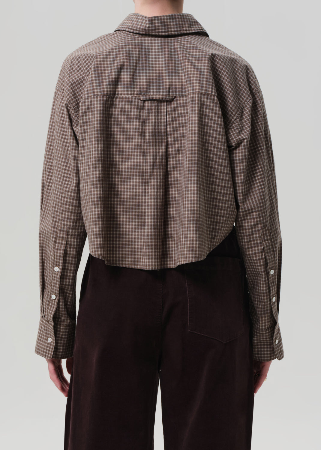 Ana Cropped Shirt - Heritage Plaid