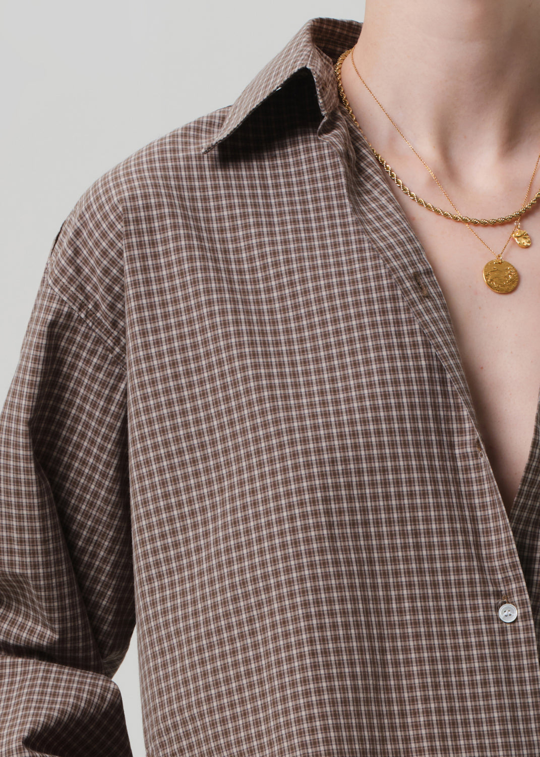 Ana Cropped Shirt - Heritage Plaid