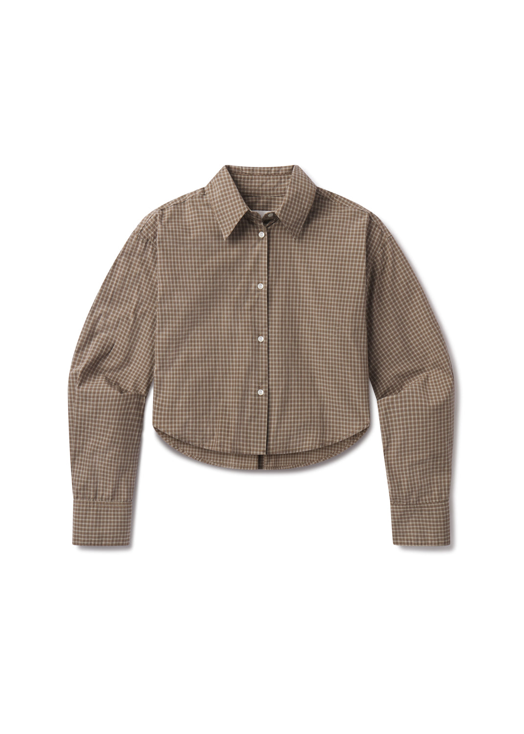 Ana Cropped Shirt - Heritage Plaid