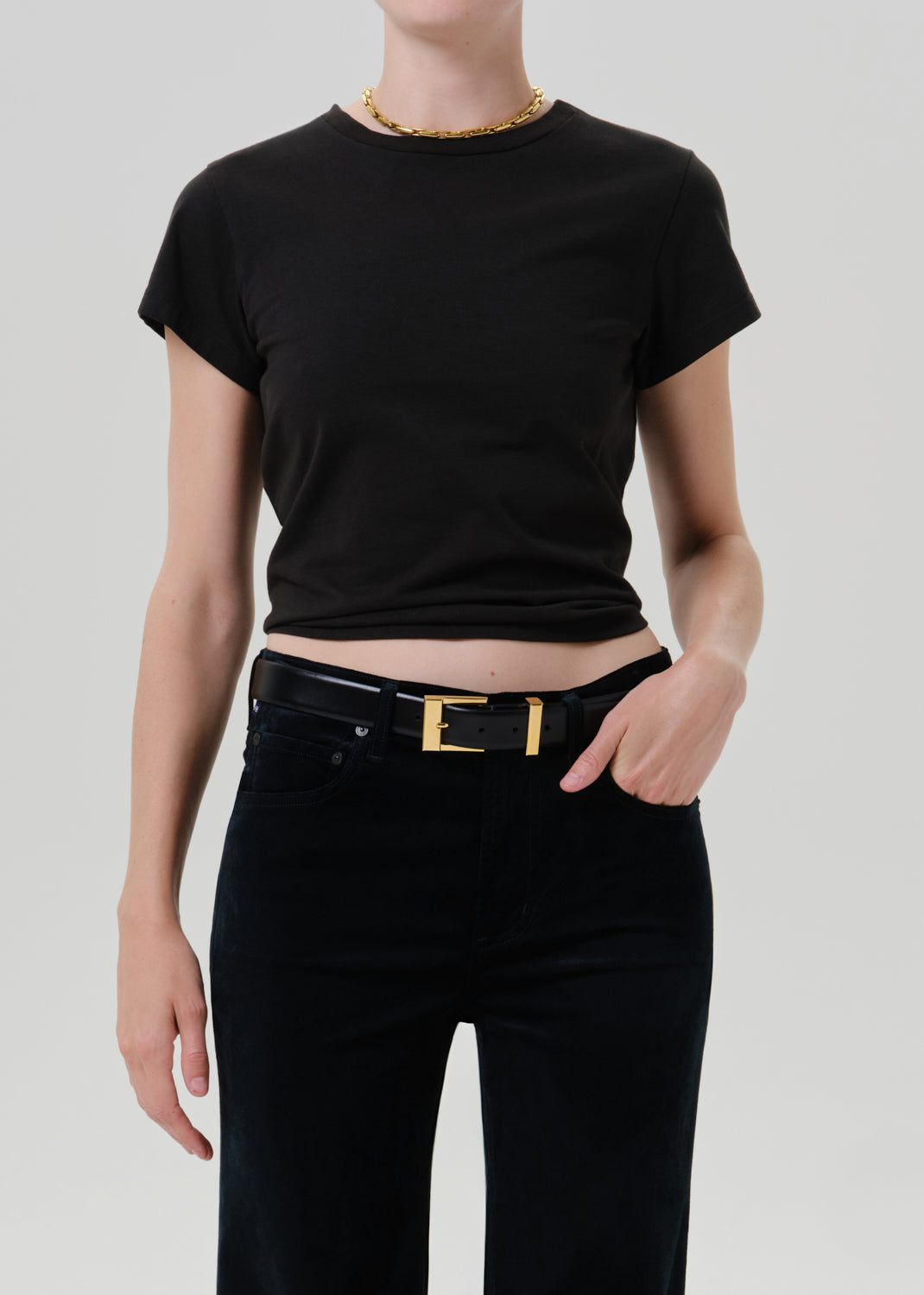 Citizens of Humanity Kai Baby Tee in Juniper - front view