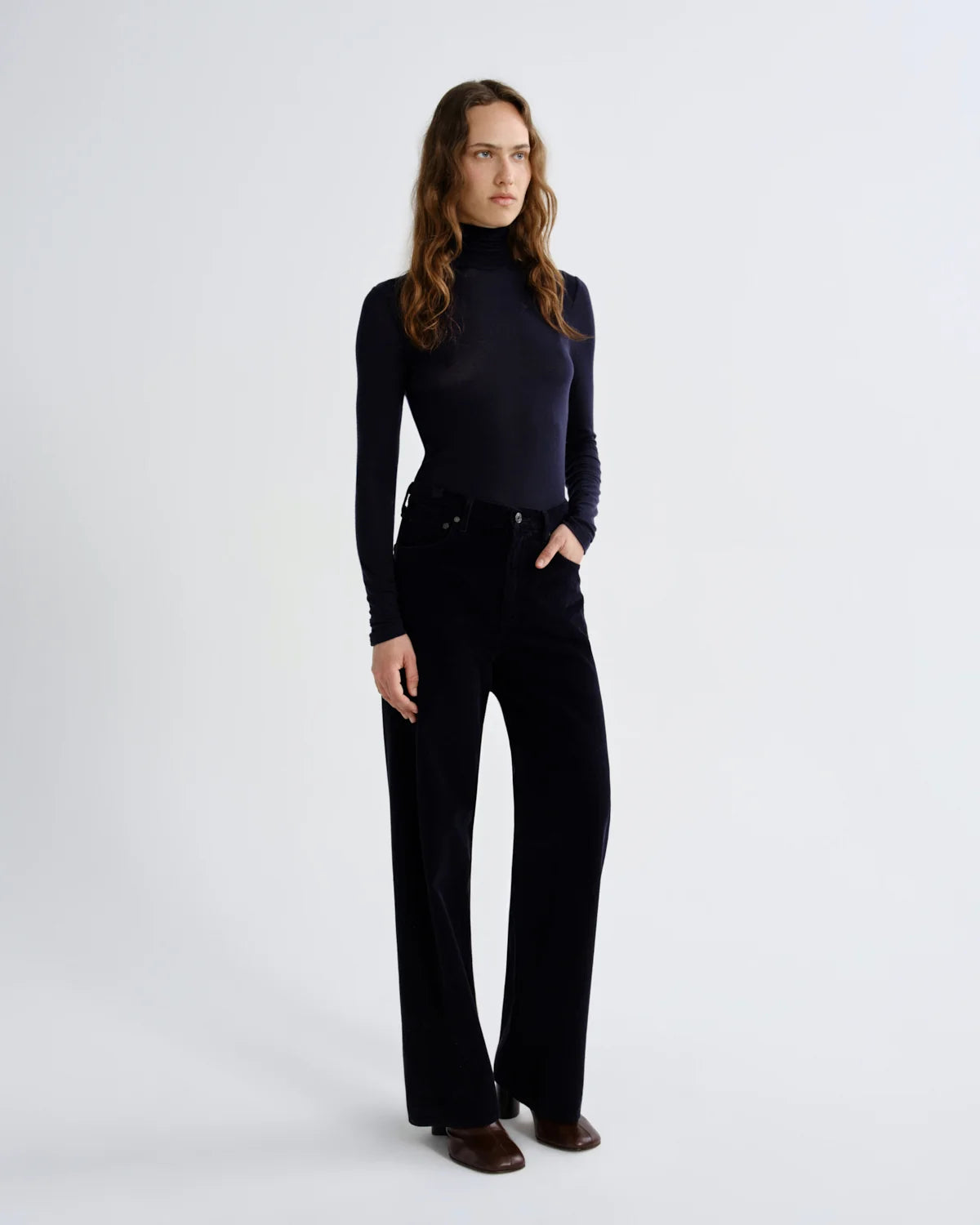 The Pascale Turtleneck - Navy
