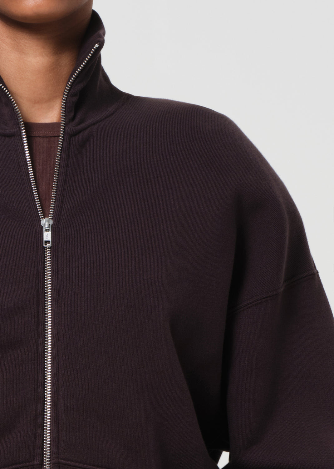 Darby Zip Up - Chocolate