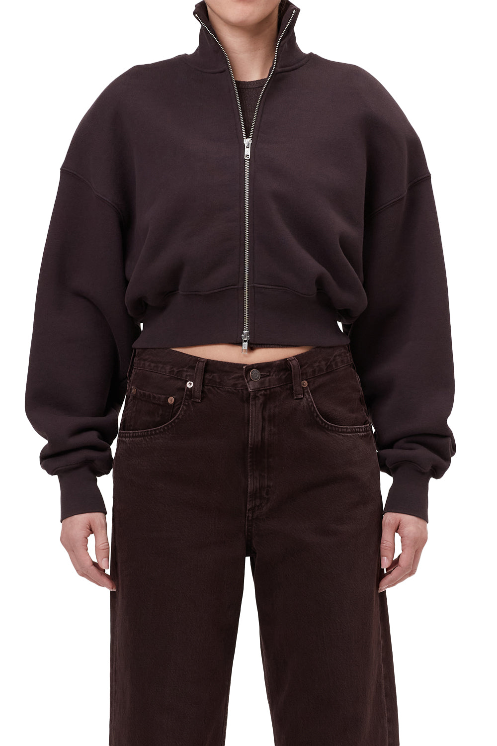 Darby Zip Up - Chocolate