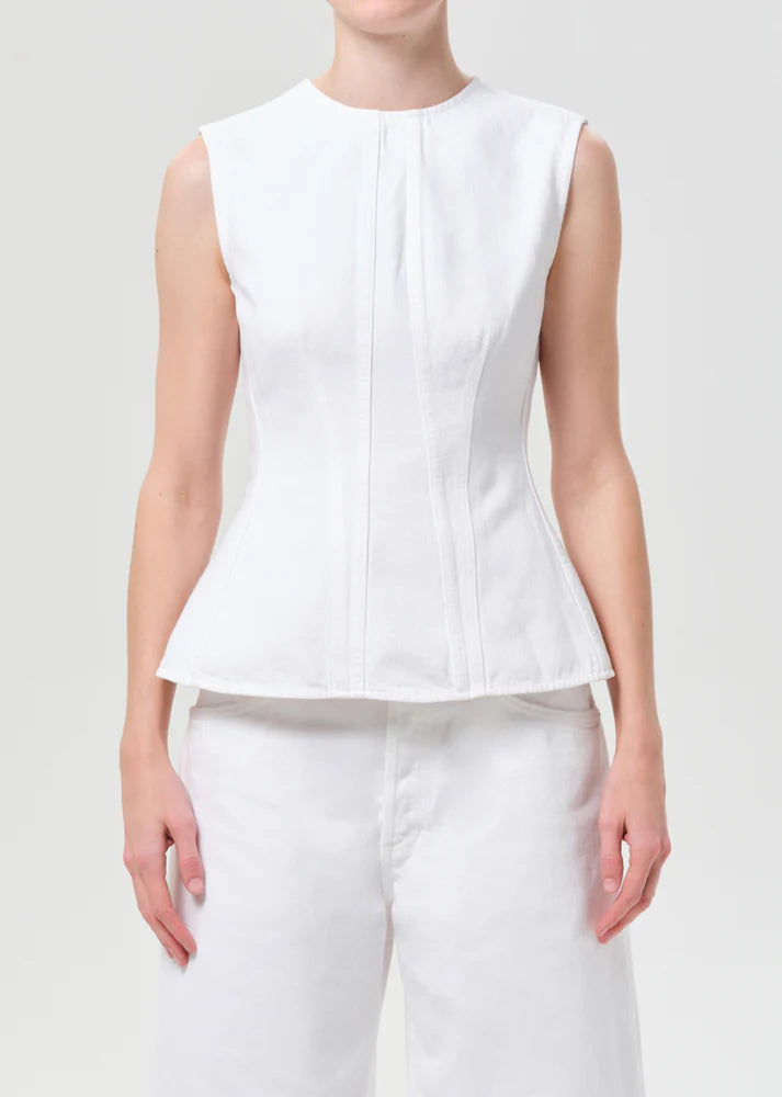 Corbin Denim Shell Shirt - Marshmallow