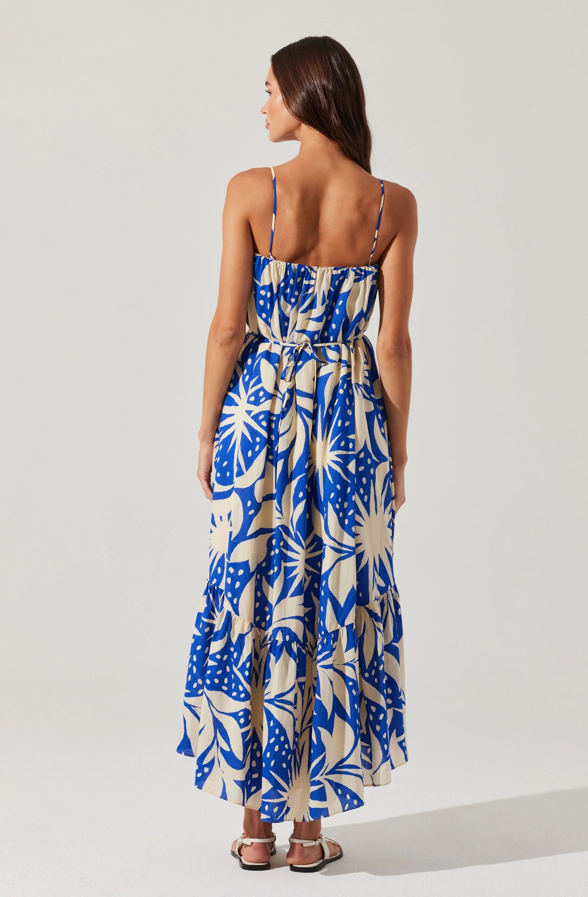 Sarina Maxi Dress - Blue Tropical