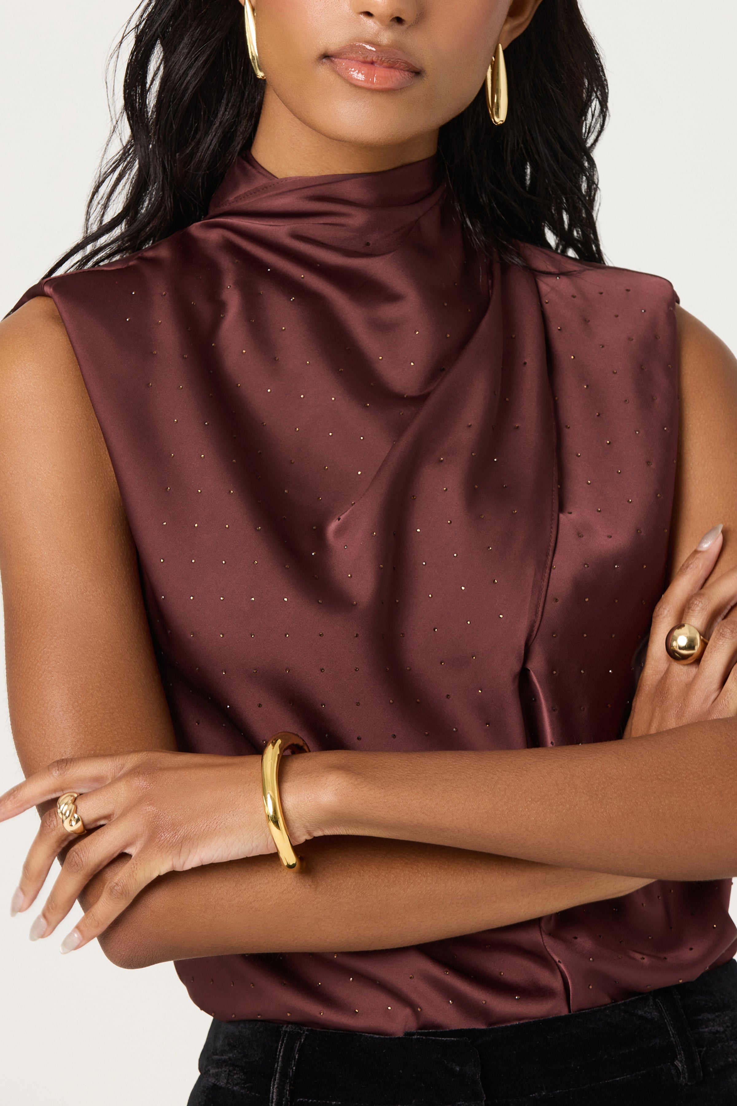 Inaya Top - Dusty Plum