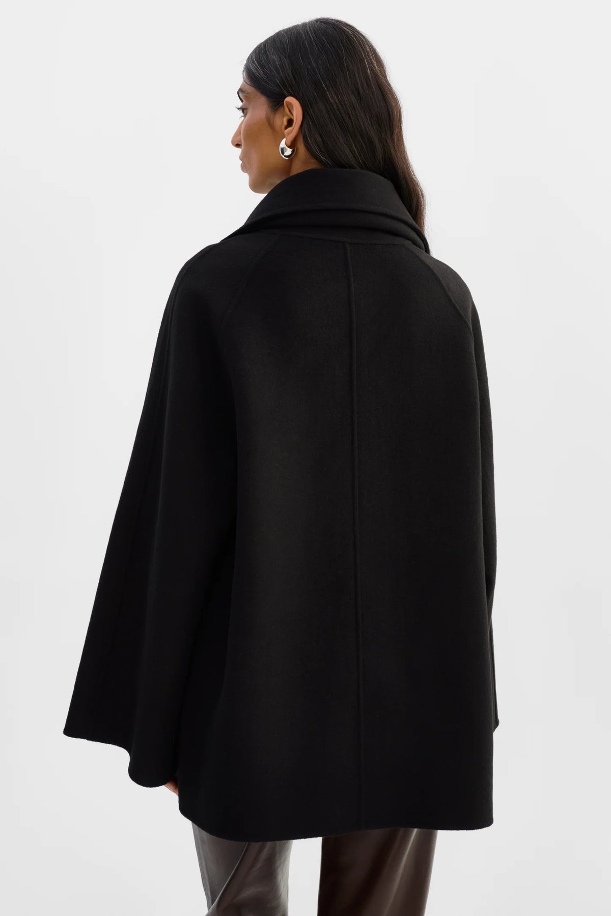 Anca Scarf Jacket - Black