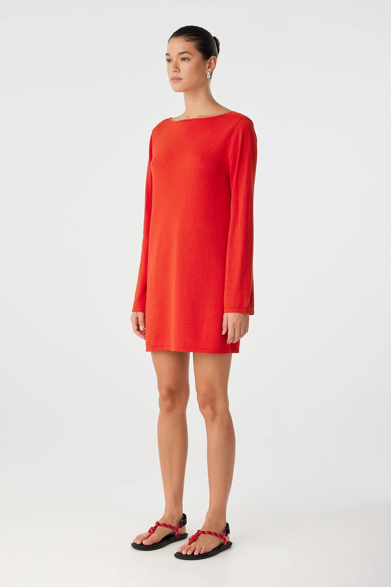 Paloma Reversible Dress - Cherry Red
