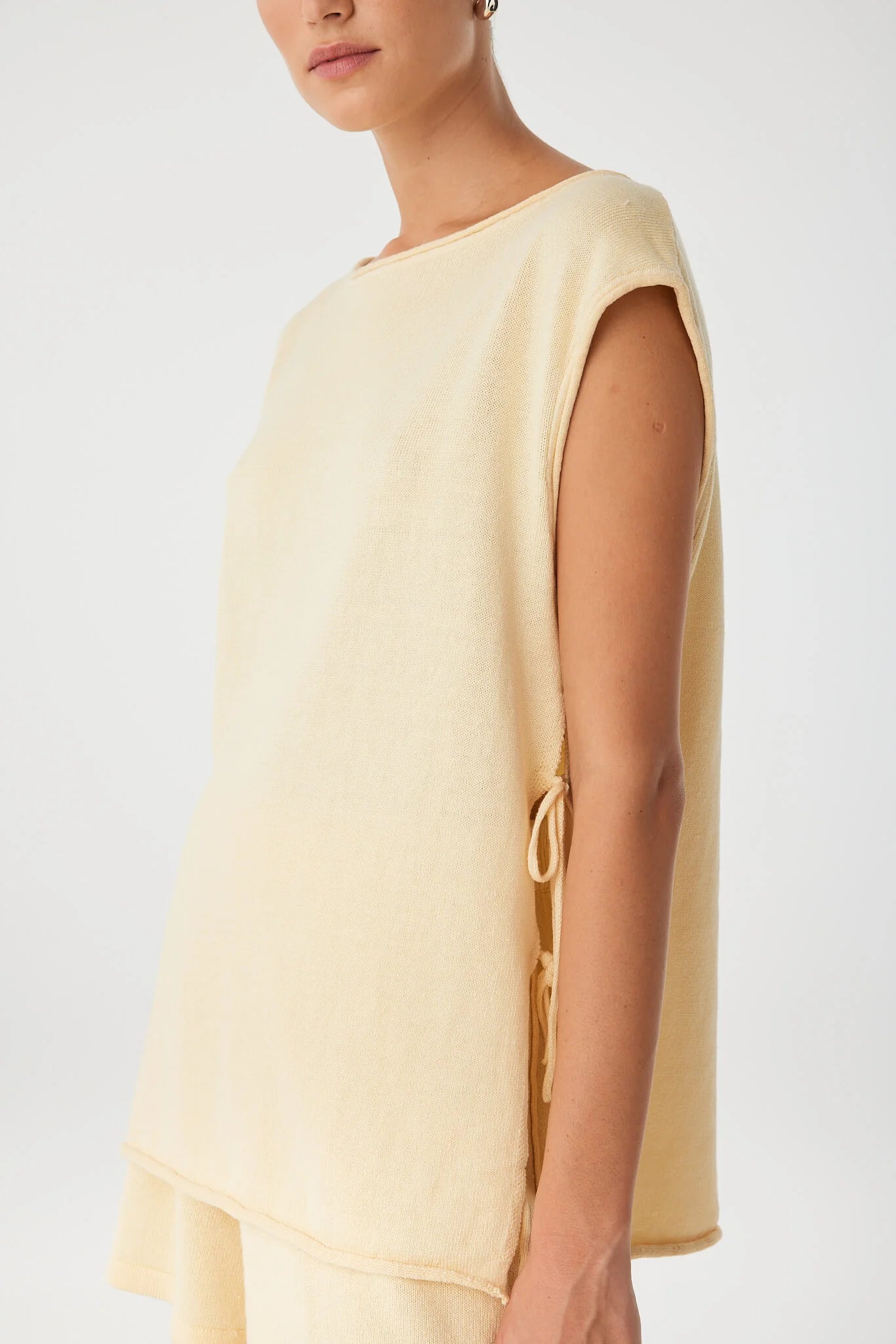 Poppy Tie Side Top - Butter
