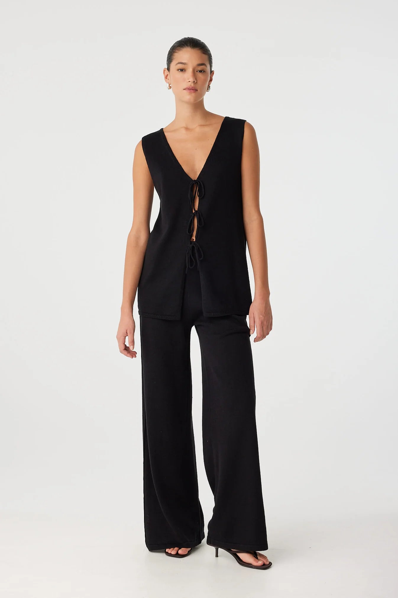 Poppy Longline Top - Black