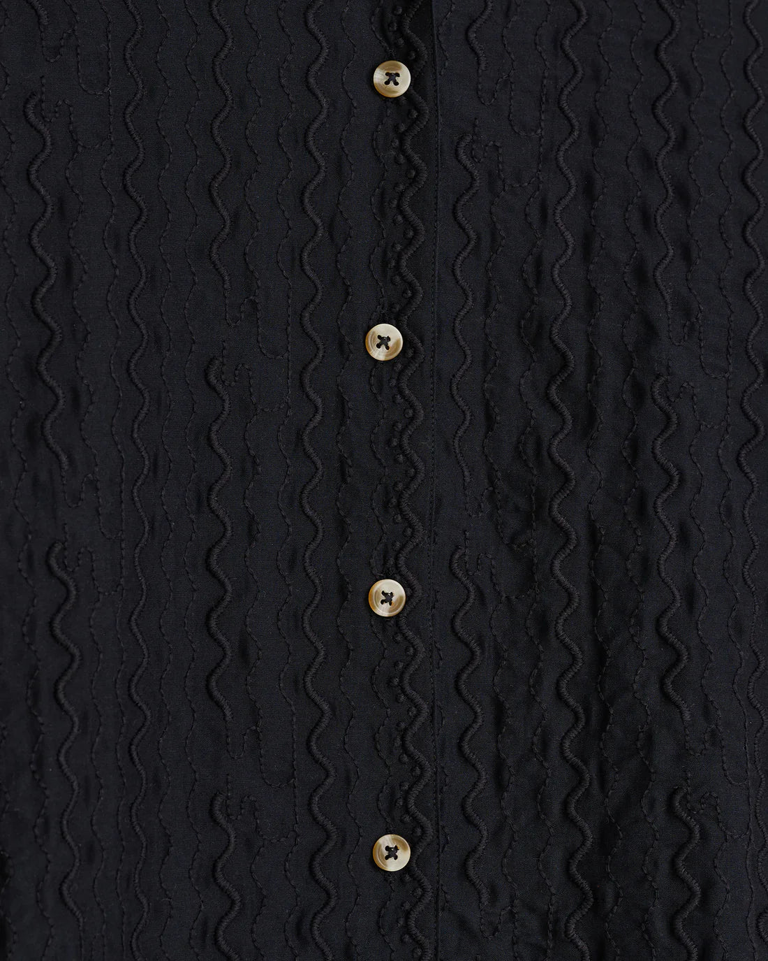 Bondi Shirt - Black Embroidered