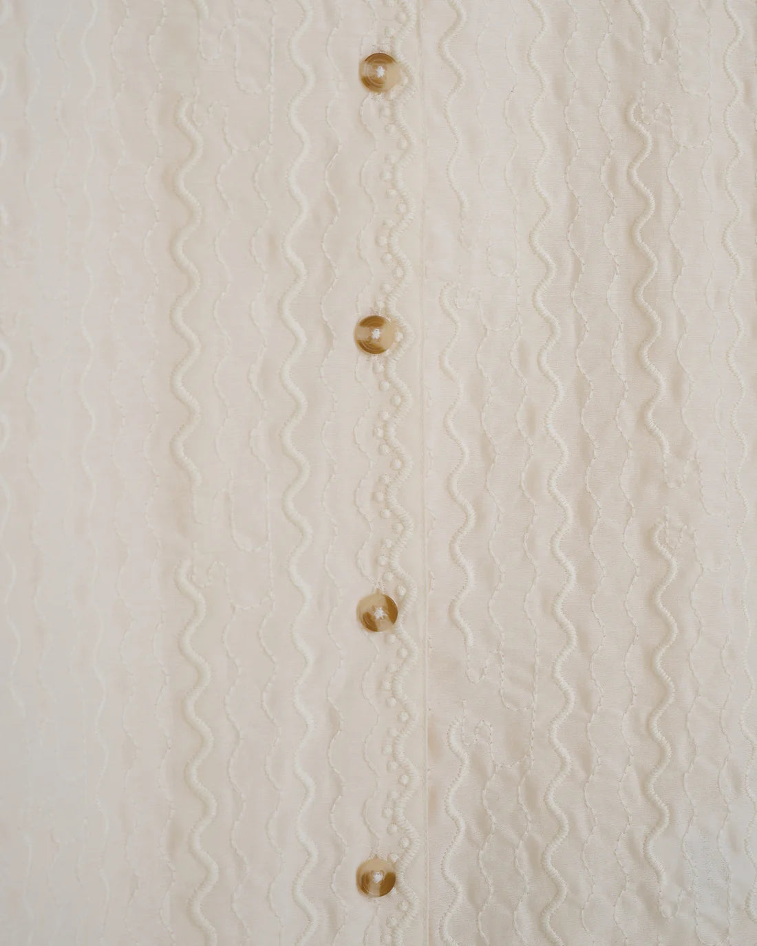 Bondi Shirt - Ivory Embroidered