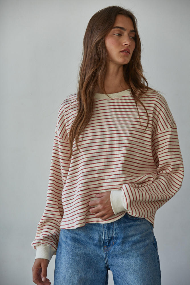 cotton striped long sleeve