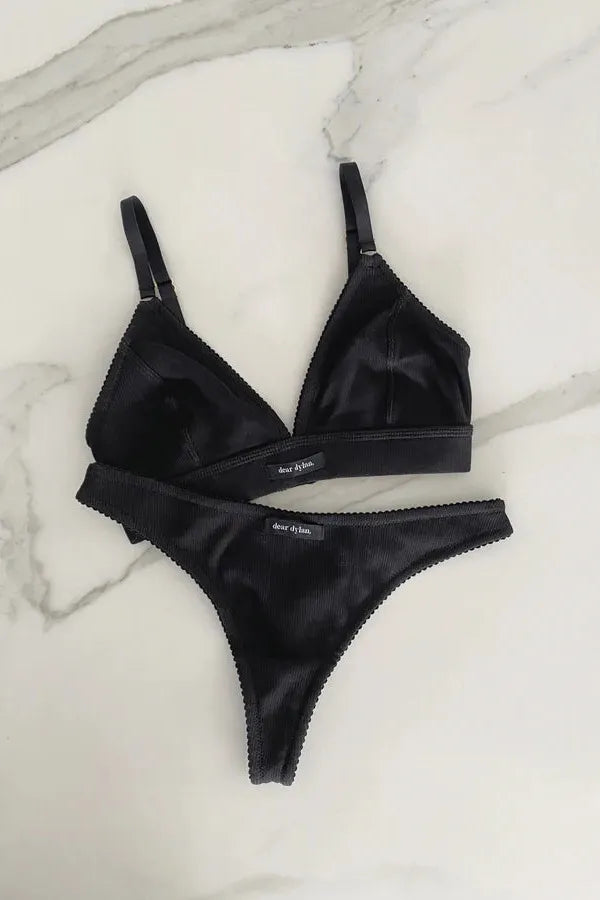 Organic Daily Thong - Noir