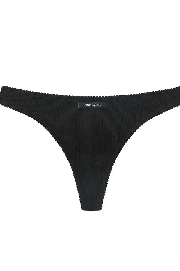 Organic Daily Thong - Noir