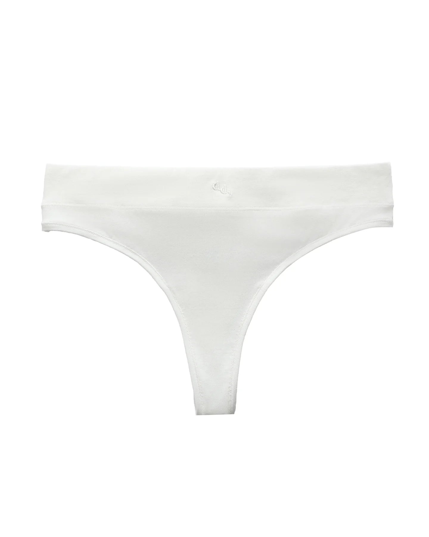 Organic Cotton Thong - Blanc