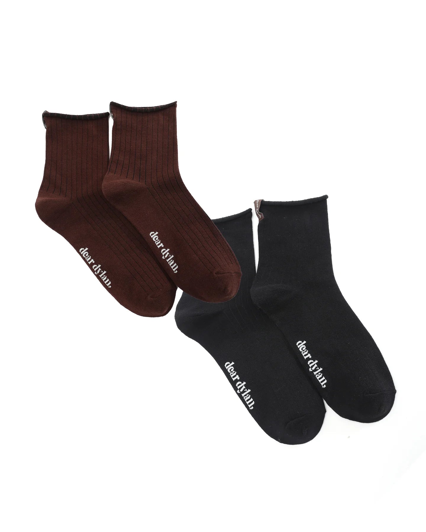 Roulé Socks - Umber / Noir - Two Pairs