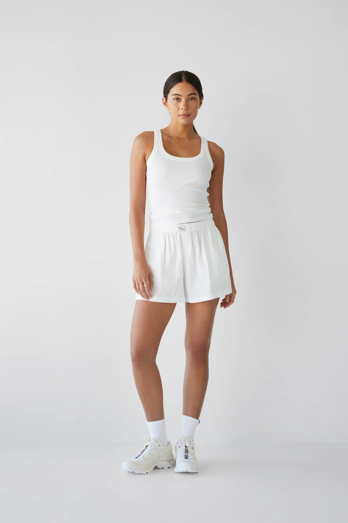Cotton Boxer Short - Blanc
