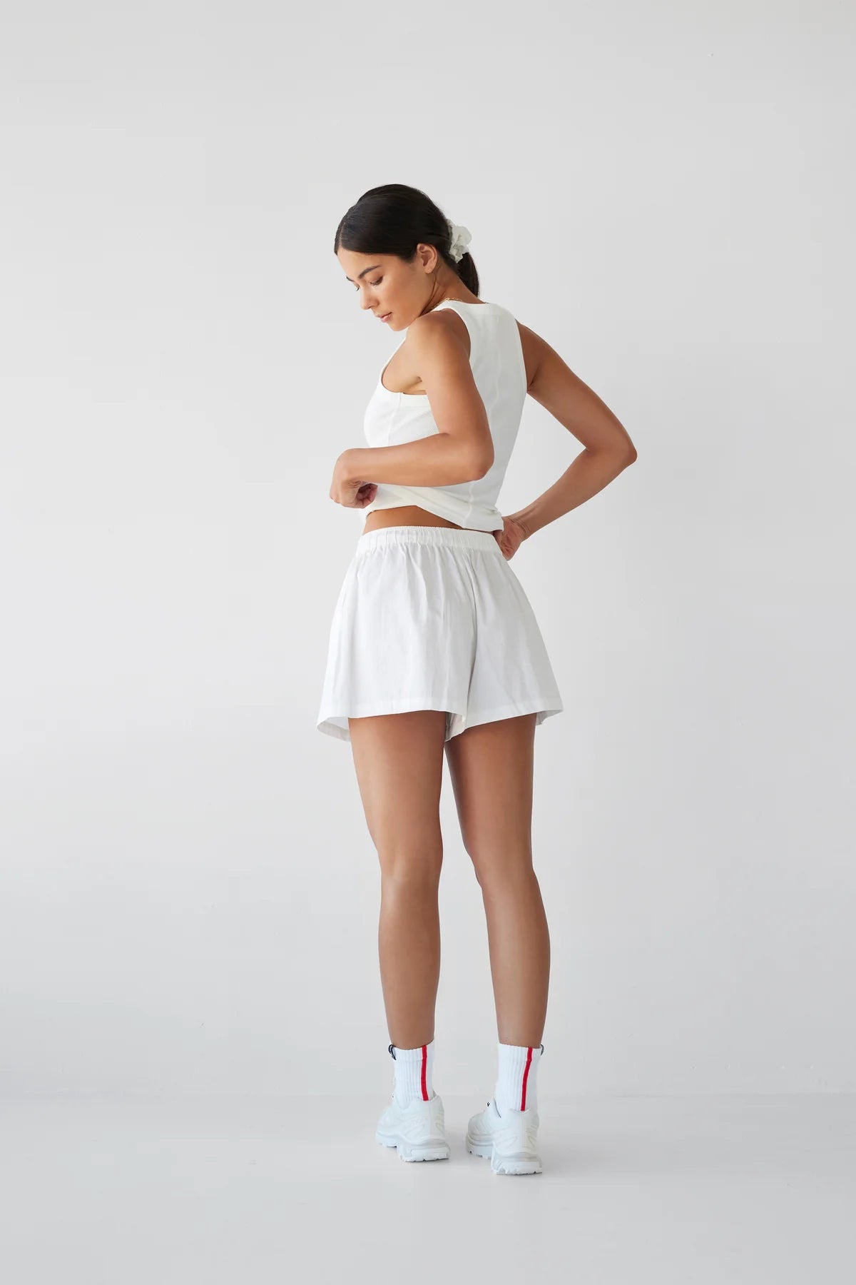 Cotton Boxer Short - Blanc