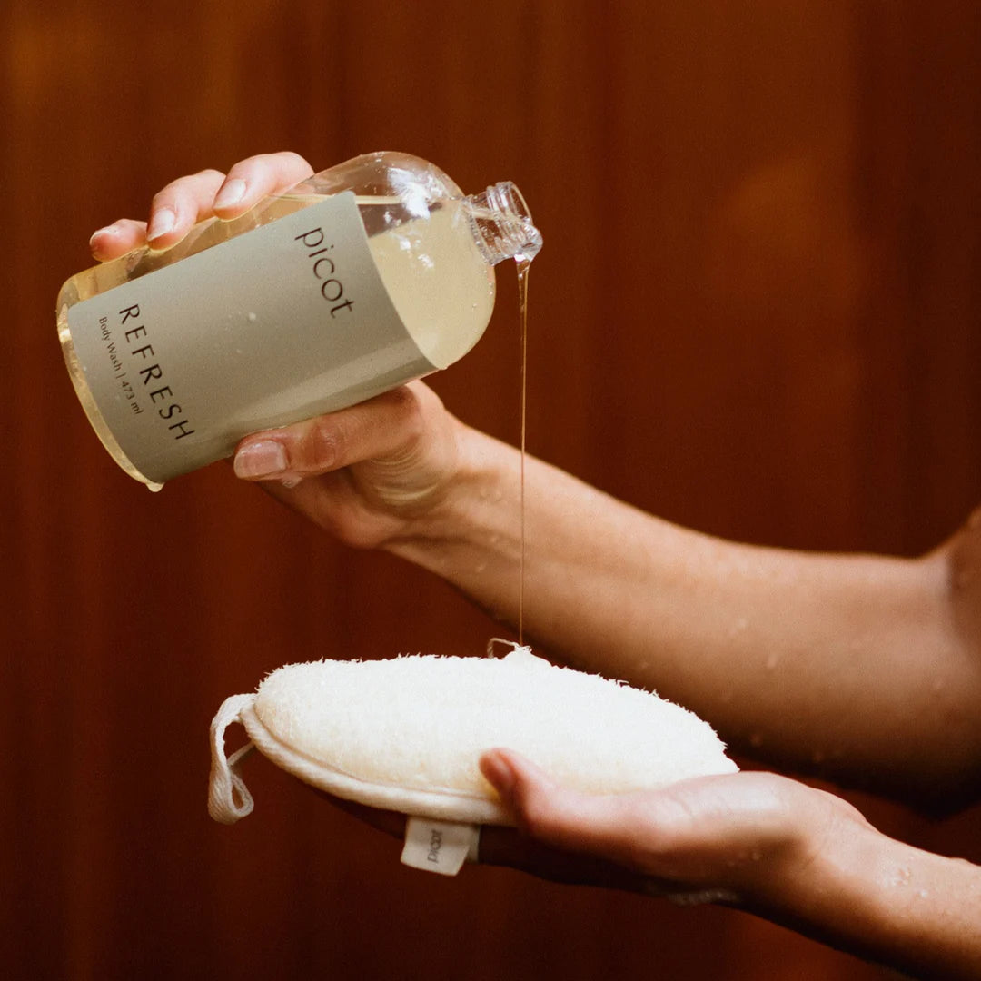 Natural Hemp and Cotton Loofah