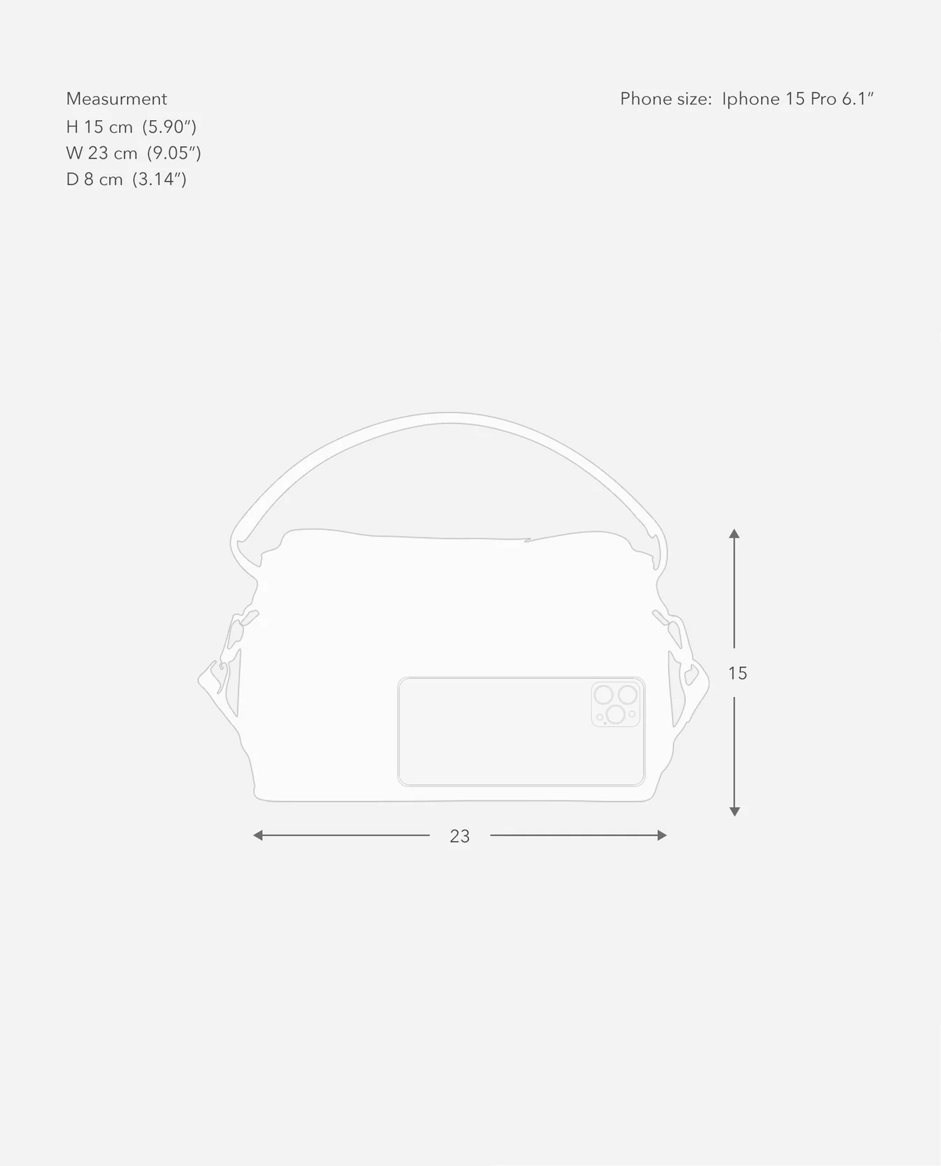 Hanna Mini Bag - Grained Leather Creme