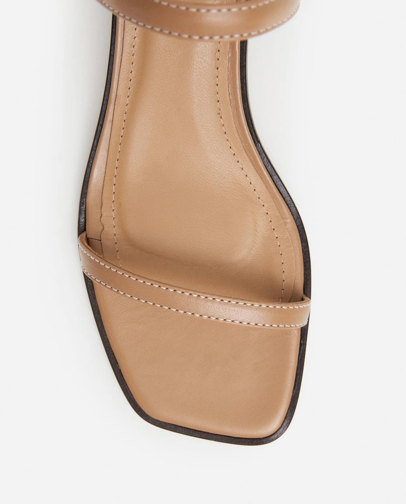 Flattered Juno leather mid-heel shoes in Cognac