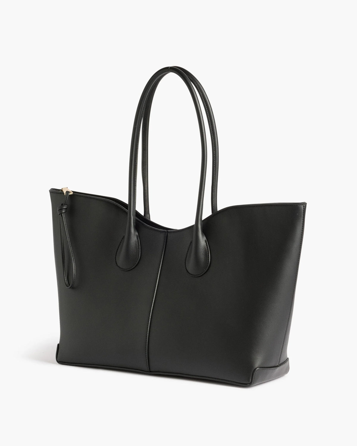 Gaia Tote Bag Leather - Black