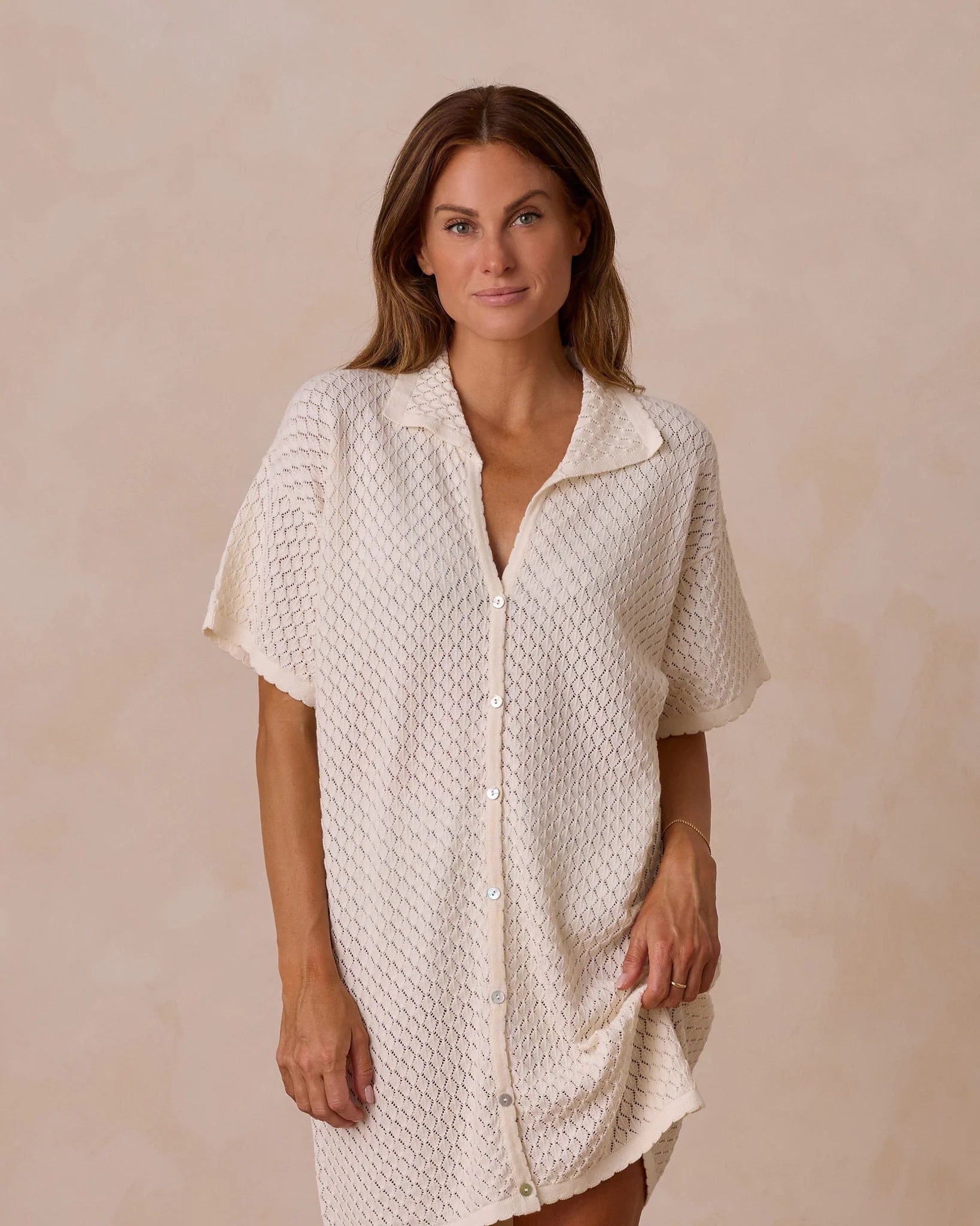 Knit Cover Up - Ivory