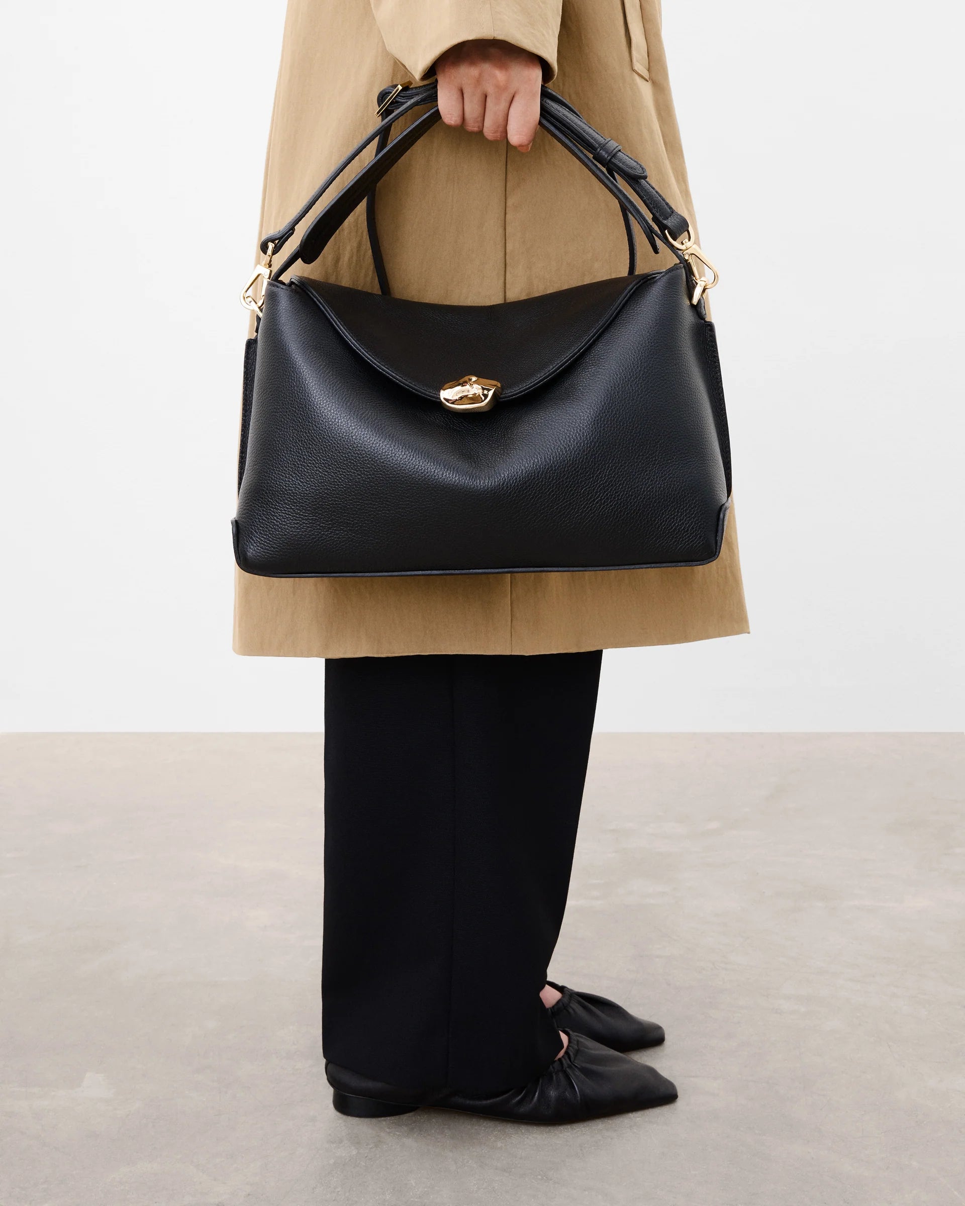 Hanna Grande Bag Grained - Black