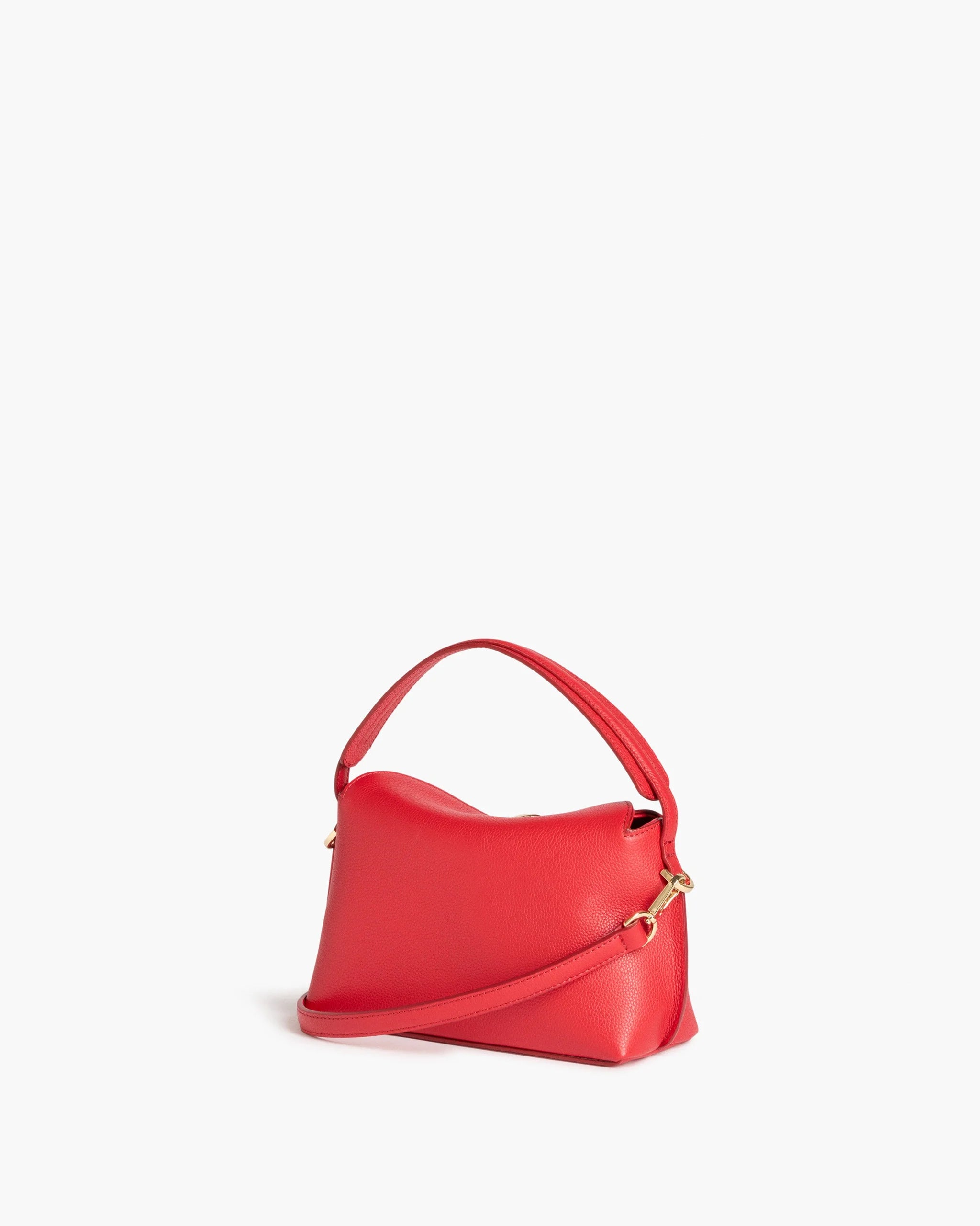 Flattered Hanna Mini Bag - Grained Leather Cherry | Made in Italy