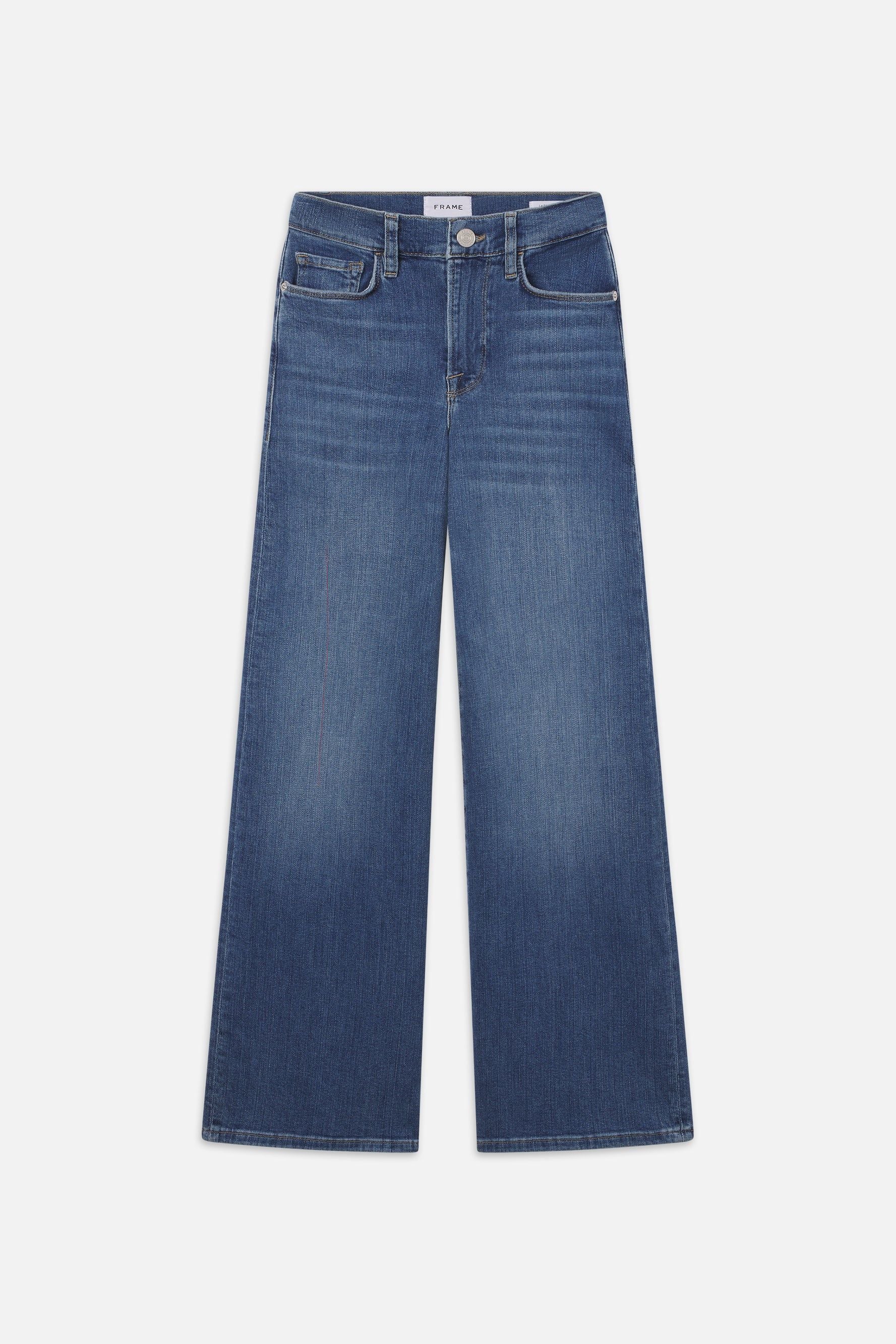 High rise blue jeans by Frame
