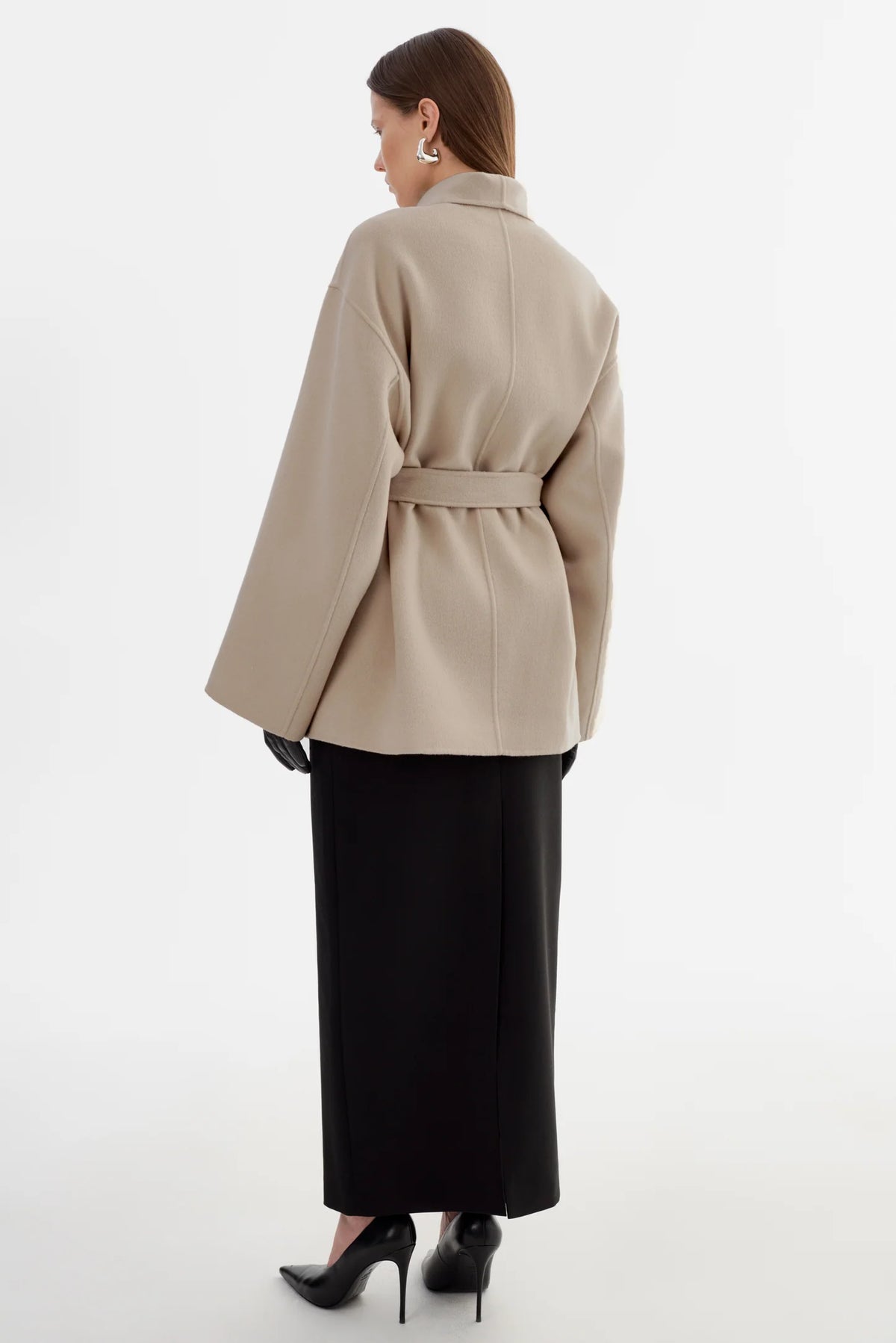 Mekia Double Face Wool Coat - Beige
