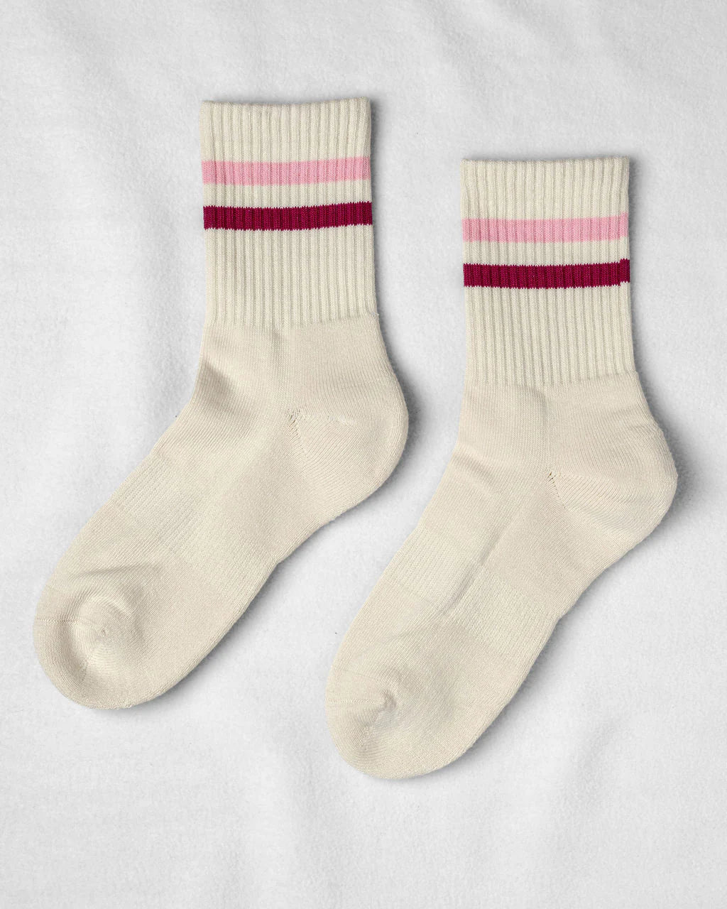 Gym Socks - Mixed Pink Stripe