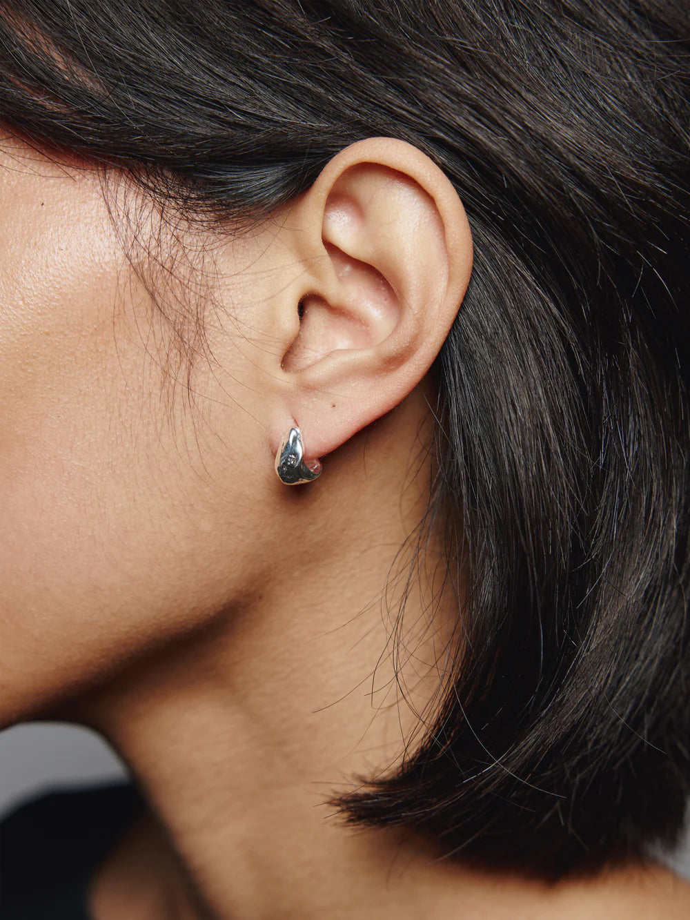 Small Roden Hoops - Sliver