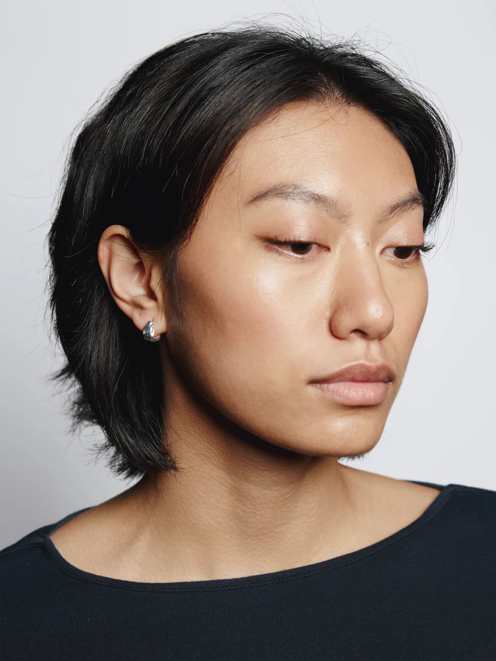 Small Roden Hoops - Sliver