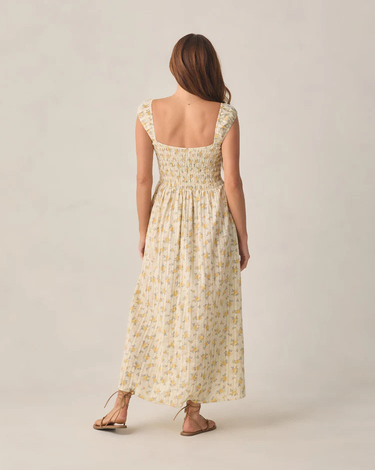 Ivy Dress - Lemon Ditsy Flower