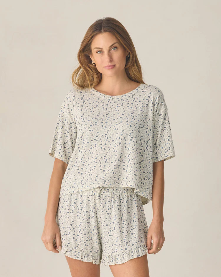 Mosie Set - Blue Ditsy