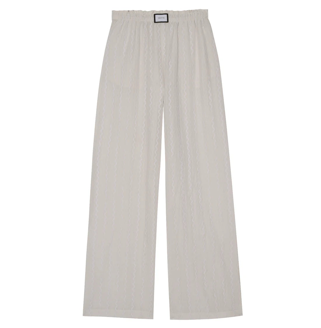 Bondi Trouser- Ivory Embroidered Trouser